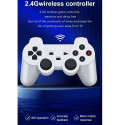 GameBox HY00 64bit Retro 20K Game 4K Hdmi stick console / Android Box x2 wireless controllers White