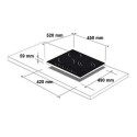 Built-in induction hob Schlosser BF 571-54B, 45 cm wide