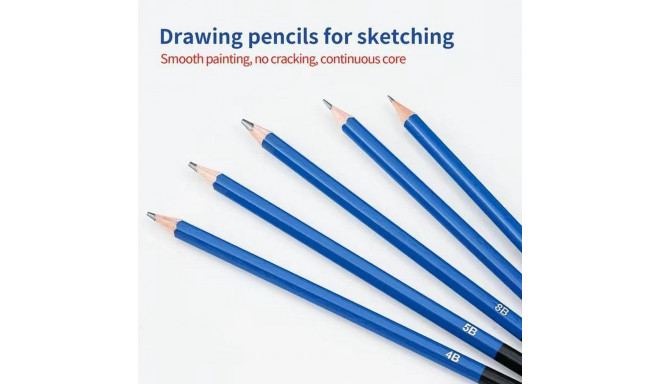 Sketching Drawing Set Pencils Case 72in1 KP-C72B