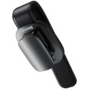 BASEUS car holder for eyewear clamping leather Platnium black ACYJN-B01