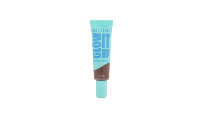 Rimmel London Kind & Free Glow It Up Moisturising Skin Tint (30ml) (605 Deep Chocolate)
