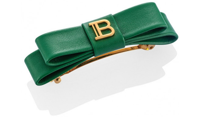 Balmain заколка Barrette Bow FW22, зеленый