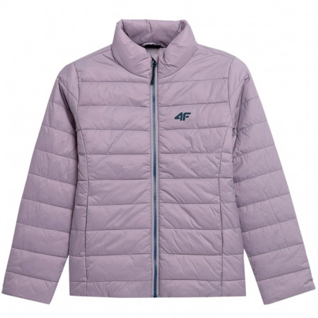 Girls' down jacket 4F light purple 4FJSS23TDJAF073 52S 128cm
