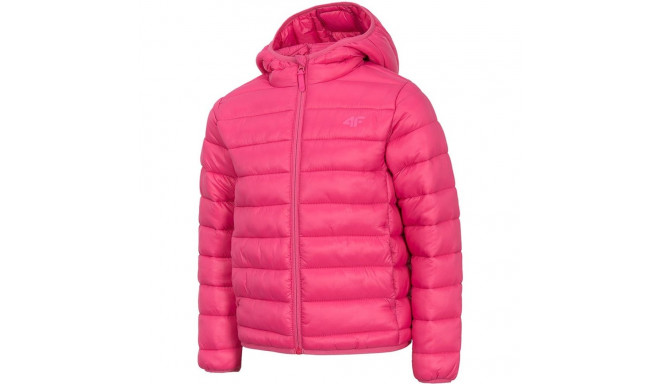 Girls' jacket 4F fuchsia HJZ20 JKUDP001A 55S 152cm