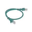 PATCHCORD CAT.5E UTP 0.5M GREEN FLUKE PASSED LANBERG 10-PACK