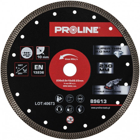 Tarcza diamentowa õhuke 230*2.0*10*22.23 proline