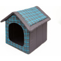 Hobbydog Blue Checkered Doghouse - R2