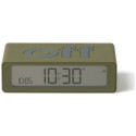 Lexon Flip Mini Double Sided Alarm Clock Khaki LR158K9