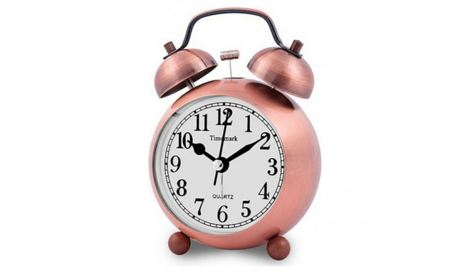 Analogue Alarm Clock Timemark Golden Light with sound 9 x 13,5 x 5,5 cm (9 x 13,5 x 5,5 cm)