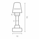 Rokturis kruķiem EDM 85443 10098 Zamak 78 x 6 mm Ar atbrīvošanu