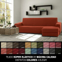 Chaise longue cover with short right arm Sofaskins NIAGARA 210 - 340 cm - Linen