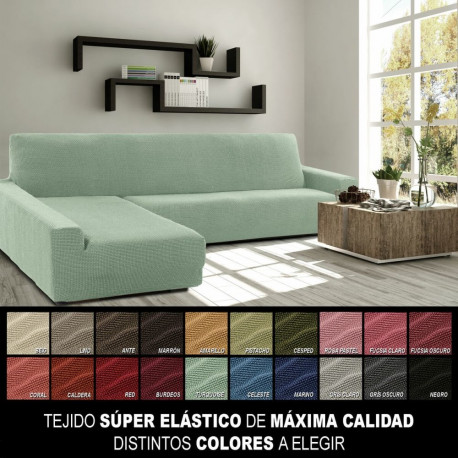 Cover for chaise longue with long left arm Sofaskins NIAGARA 210 - 340 cm - Fuchsia