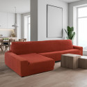 Cover for chaise longue with long left arm Sofaskins NIAGARA 210 - 340 cm - Fuchsia