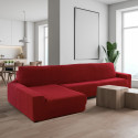 Cover for chaise longue with long left arm Sofaskins NIAGARA 210 - 340 cm - Fuchsia