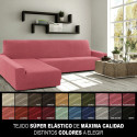 Cover for chaise longue with long left arm Sofaskins NIAGARA 210 - 340 cm - Fuchsia