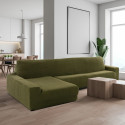Cover for chaise longue with long left arm Sofaskins NIAGARA 210 - 340 cm - Fuchsia