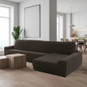 Pārsegs atpūtas krēslam ar garu labo roku Sofaskins NIAGARA 210 - 340 cm - Gaiši Pelēks