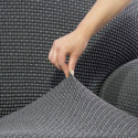 Pārsegs atpūtas krēslam ar garu labo roku Sofaskins NIAGARA 210 - 340 cm - Gaiši Pelēks