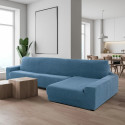 Pārsegs atpūtas krēslam ar garu labo roku Sofaskins NIAGARA 210 - 340 cm - Gaiši Pelēks