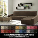 Cover for chaise longue with long right arm Sofaskins NIAGARA 210 - 340 cm - Light Grey