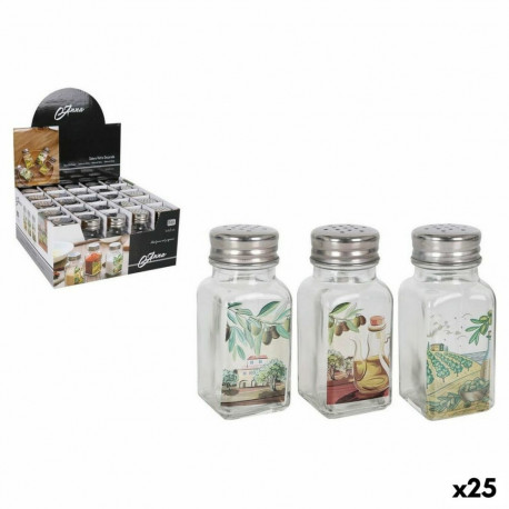 Salt cellar Anna Glass 4 x 4 x 10 cm (25 Units)