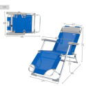 Reguleeritav lamamistool Aktive Sinine 153 x 33 x 47 cm