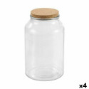 Jar La Mediterránea 3,8 L Glass (4 Units) Jar La Mediterránea 3,8 L Glass (4 Units)