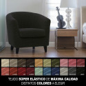Armchair slipcovers Sofaskins NIAGARA 1 place - Black