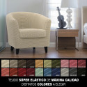 Armchair slipcovers Sofaskins NIAGARA 1 place - Black