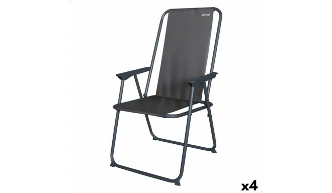 Foldable Camping Chair Aktive 44 x 88 x 44 cm (4 Units)