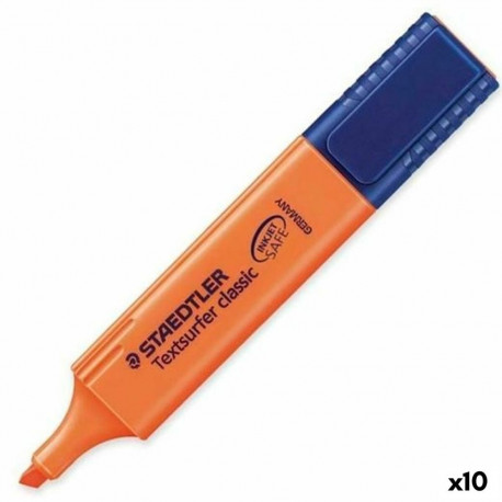 Fluorestseeruv Marker Staedtler Textsurfer Classic Oranž 10 Ühikut