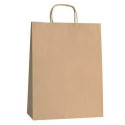 Bags Fama 21 x 11 x 29 cm Paper Light brown With handles 25 Units