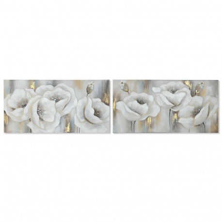 Maal Home ESPRIT Valge Hall Kangas Puit MDF Traditsiooniline 120 x 3 x 60 cm (2 Ühikut)