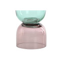 Vase Home ESPRIT Bicoloured Crystal 10 x 10 x 21 cm Vase Home ESPRIT Bicoloured Crystal 10 x 10 x 21 cm