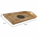 Tray Alexandra House Living White Natural Mango wood 25 x 6 x 48 cm