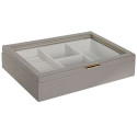 Jewelry box Home ESPRIT Beige Crystal 29,5 x 19,5 x 6 cm