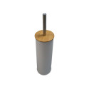 Toilet Brush Versa Grey Metal Bamboo 38,4 cm