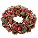 Advent wreathe Multicolour Natural Plastic Foam Pineapples 36 x 9 x 36 cm