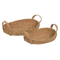 Decorative basket Natural Fibre 48 x 32 x 18 cm (2 Units)