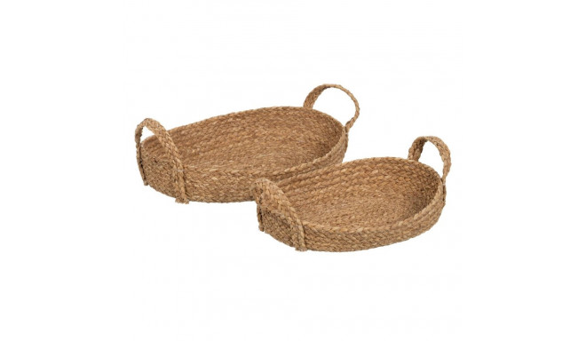 Decorative basket Natural Fibre 48 x 32 x 18 cm (2 Units)