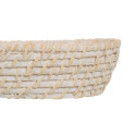 Tray White Bamboo Rattan 44 x 17 x 7 cm (2 Units)