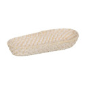 Tray White Bamboo Rattan 44 x 17 x 7 cm (2 Units)