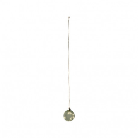 Christmas Bauble Lumineo Jute Crystal For hanging MicroLED