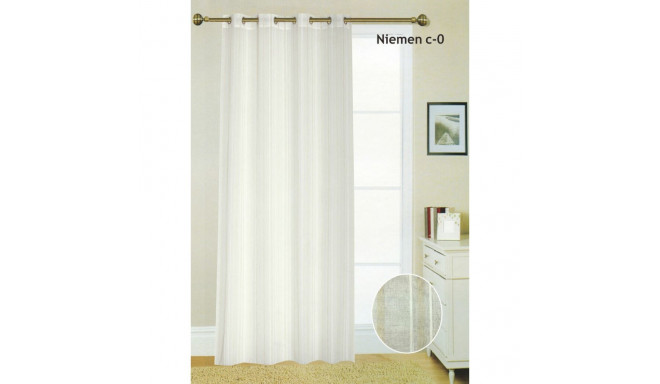 Kardin Hosteline NIEMEN Soe Valge 140 x 260 cm