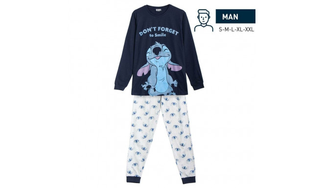 Pidžaama Stitch Sinine - L