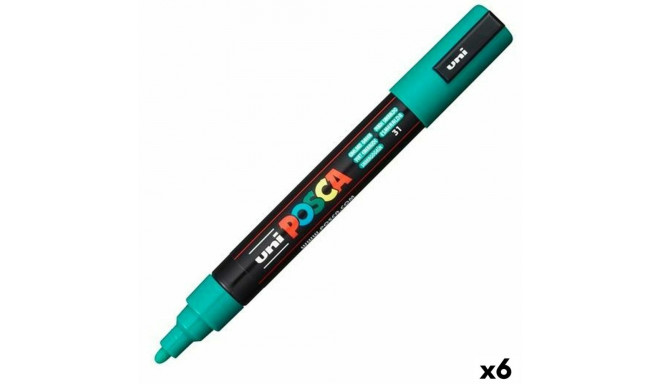 Akrüülvärvi marker POSCA Smaragdroheline (6 Ühikut)