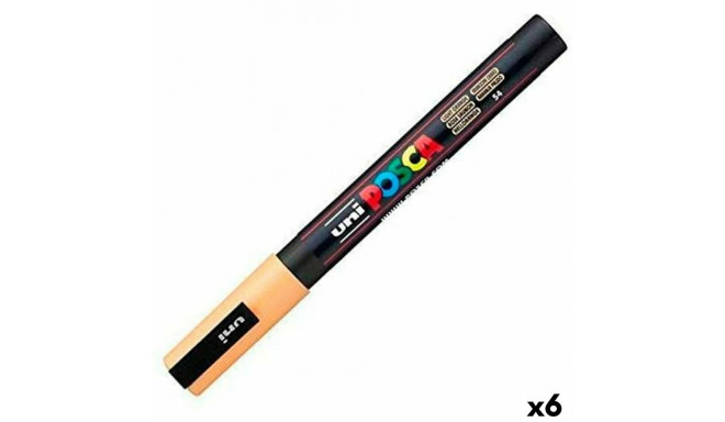 Acrylic paint marker POSCA PC-3M Light orange 0,9-1,3 mm (6 Units)