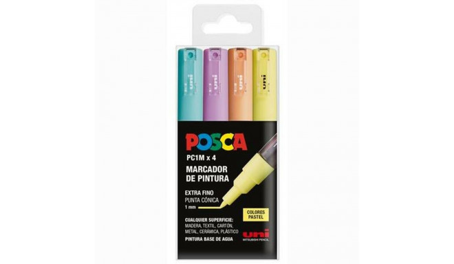 Akrüülvärvi marker POSCA PC-1M/4C Kook 0,7 mm 4 Tükid, osad
