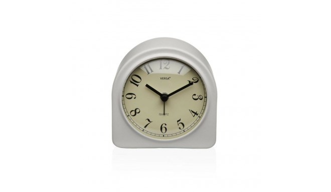 Table clock Versa Luxa White Plastic 5,8 x 10 x 10 cm