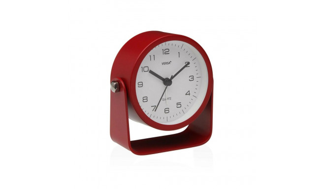 Table clock Versa Alura Red Plastic 4,1 x 10 x 10 cm